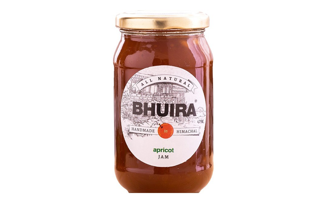 Bhuira Apricot Jam    Glass Jar  470 grams